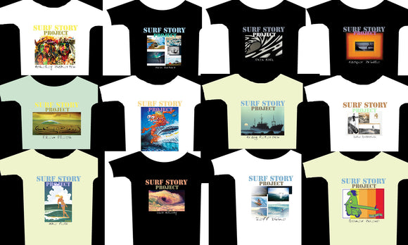 SURF STORY Artist T shirts availble to order NOW